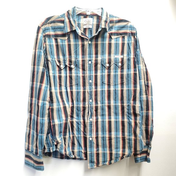 Lucky Brand pearl snap shirt - Picture 1 of 5